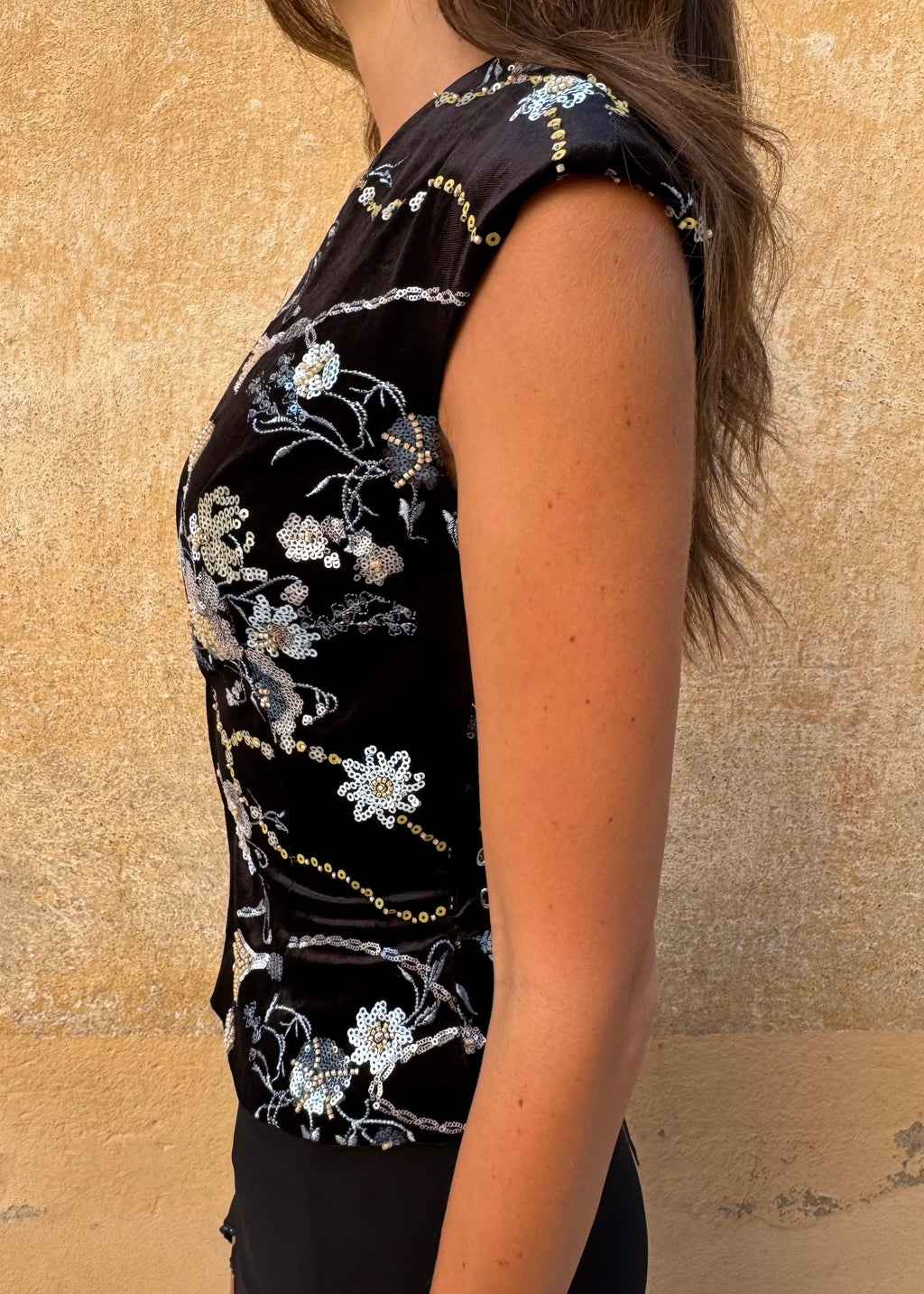 Midnight Bloom Top