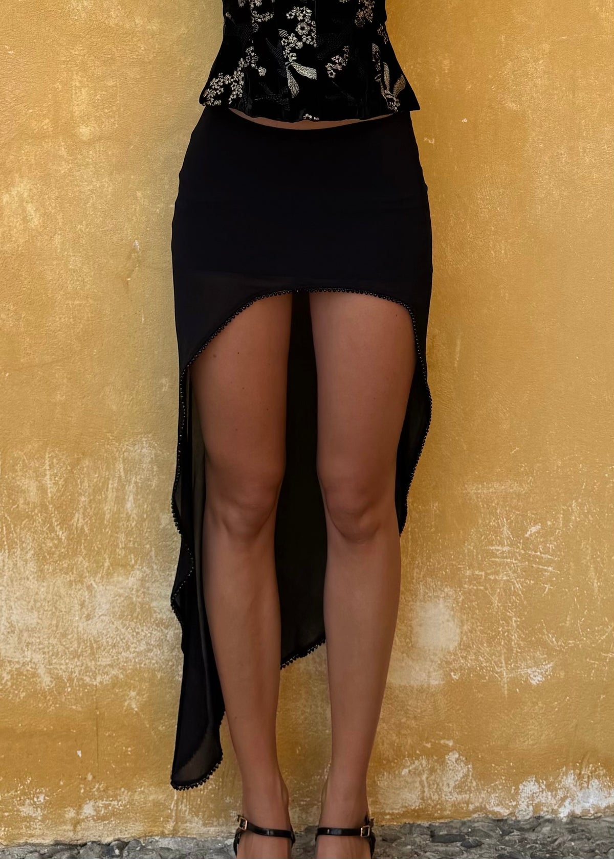 Shadow Veil Asymmetrical Skirt