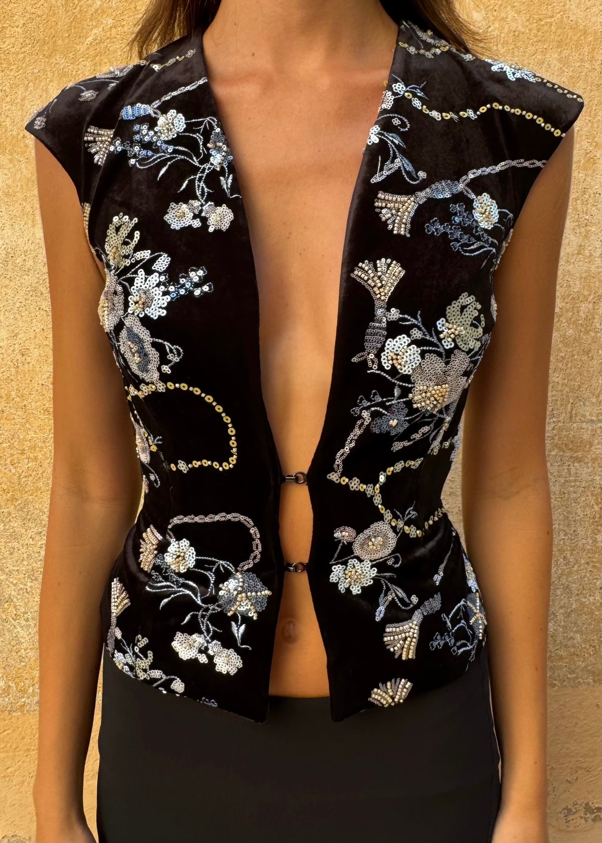 Midnight Bloom Top