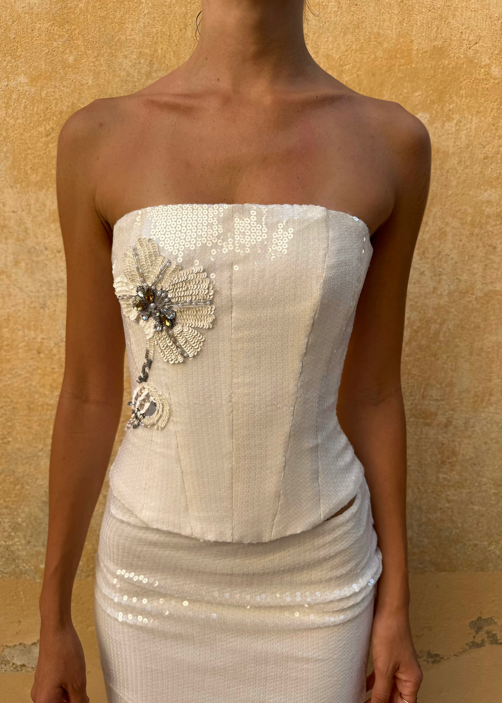 MINIFALDA DE LANA TENCEL CON LAZO LATERAL