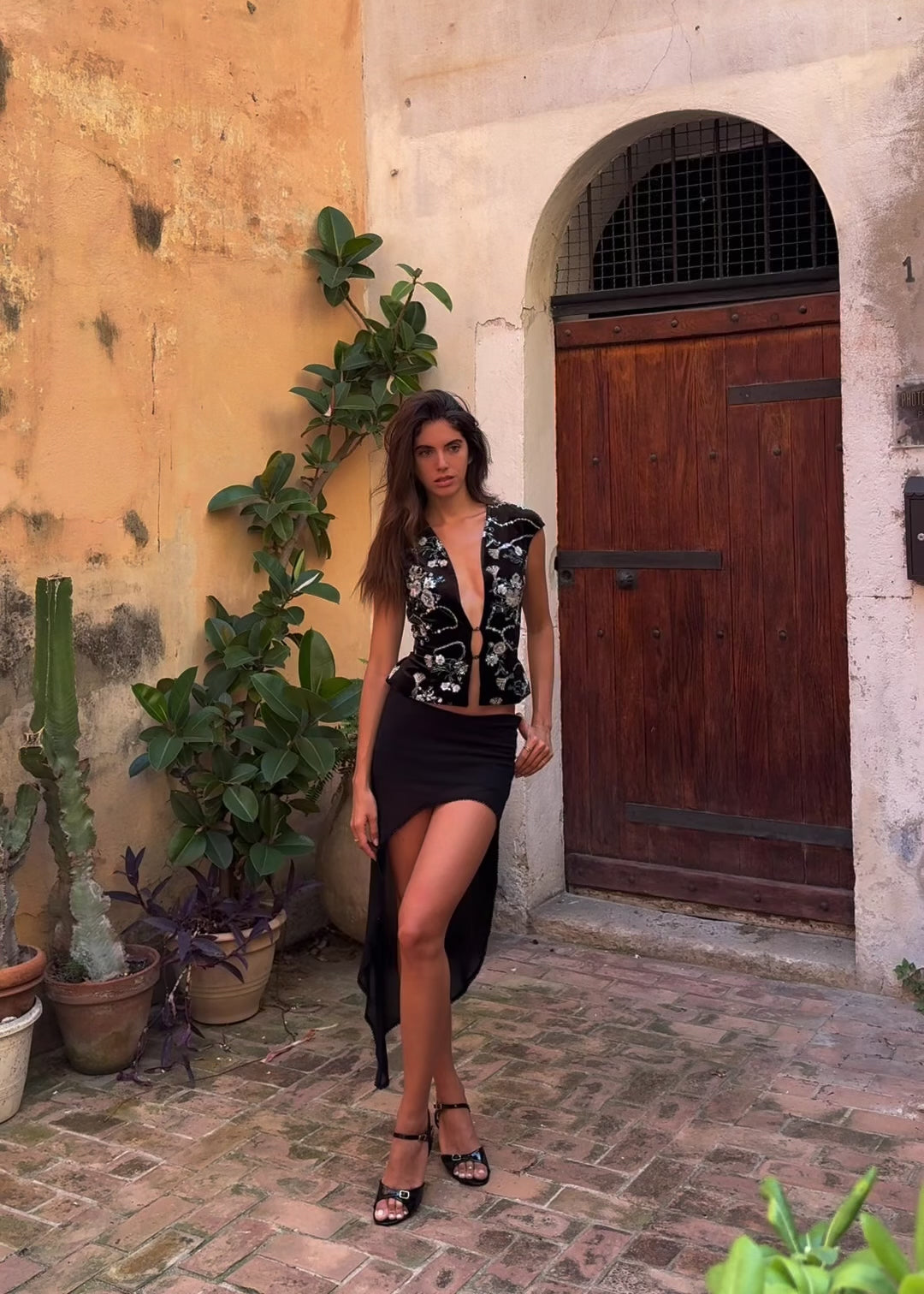 Shadow Veil Asymmetrical Skirt
