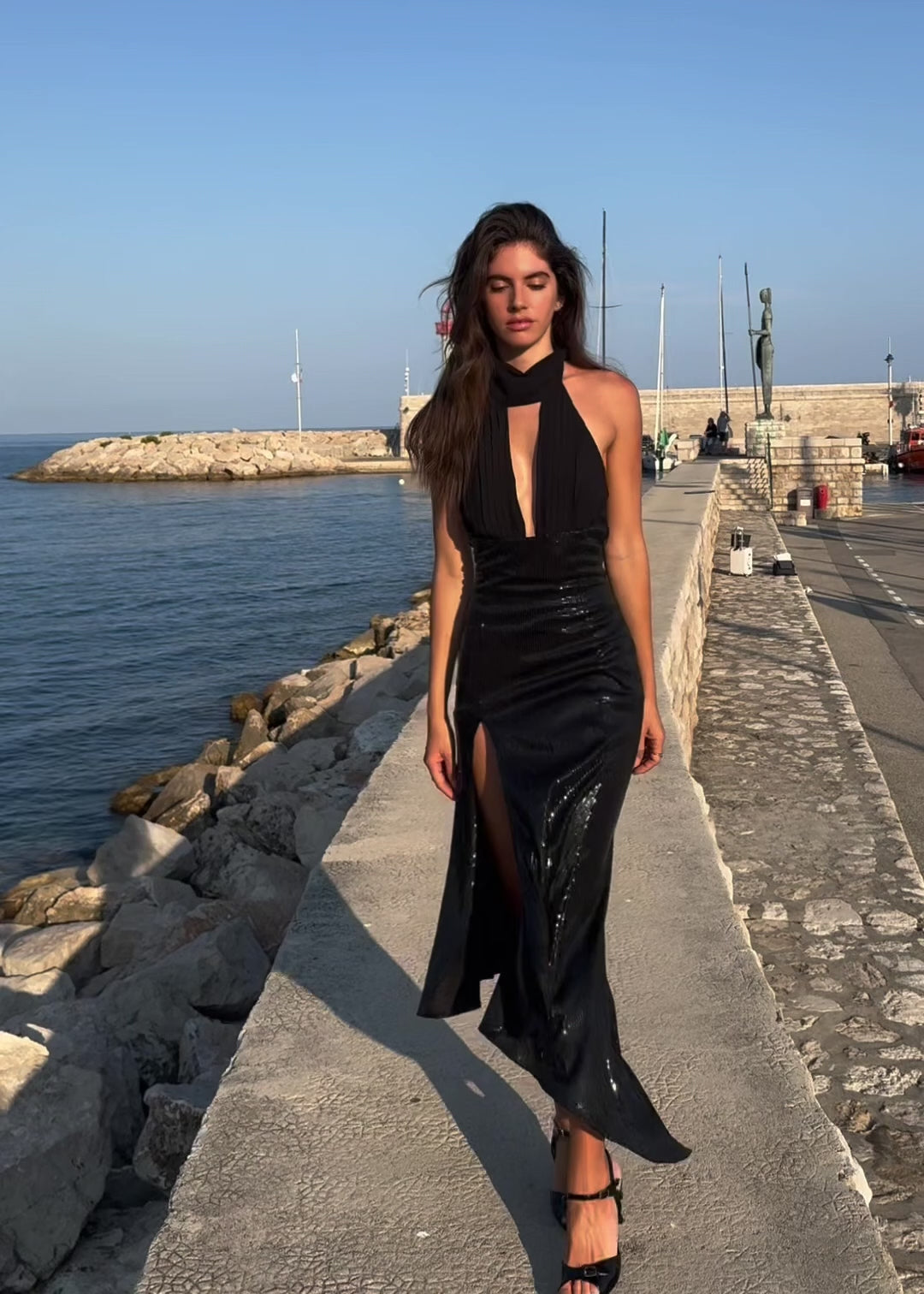 Noir Night Dress